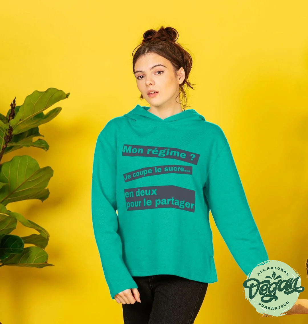 Sweat hoodie organic régime sucre