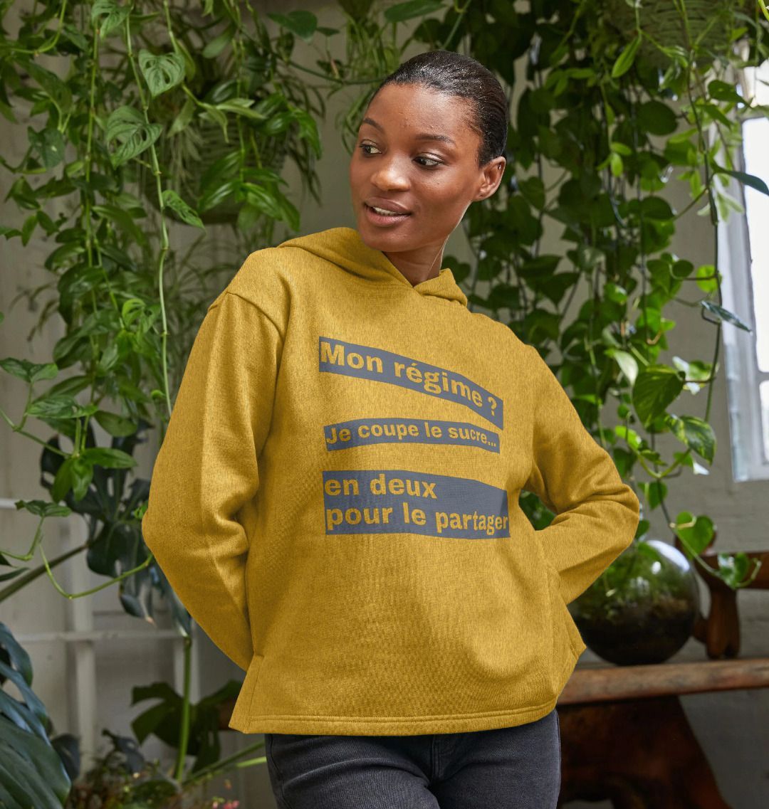Sweat hoodie organic régime sucre