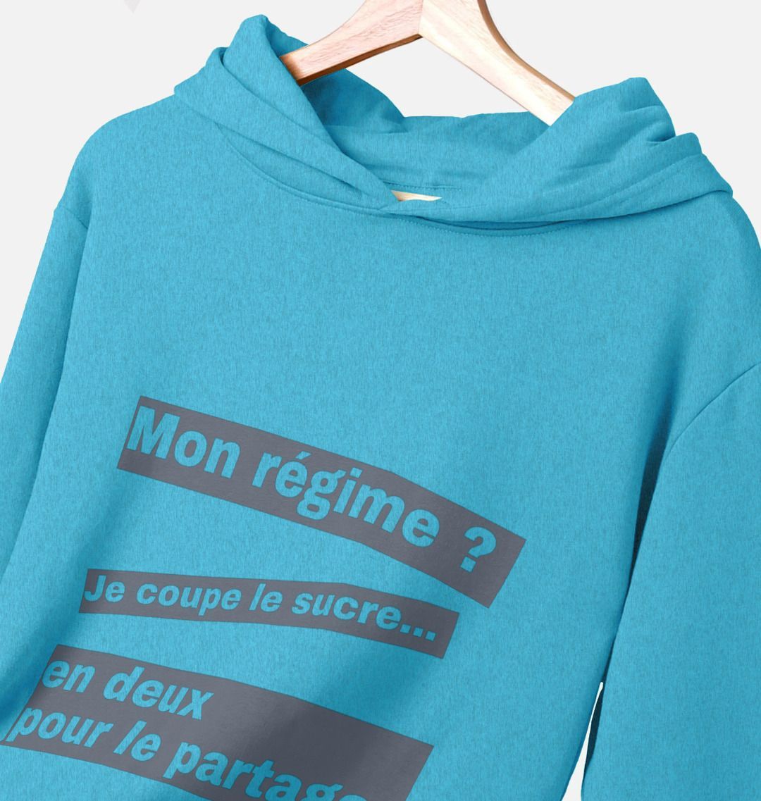 Sweat hoodie organic régime sucre